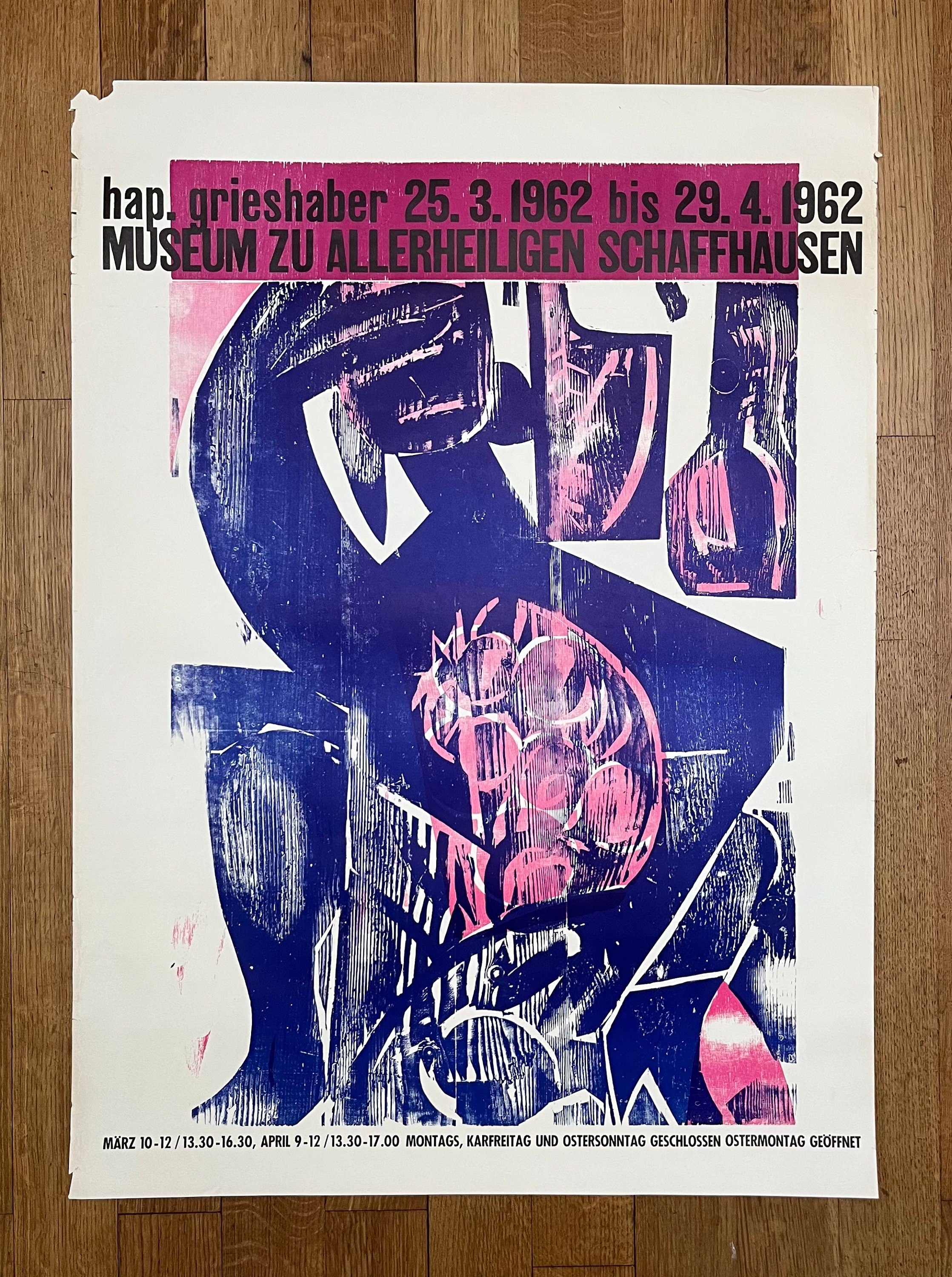Hap Grieshaber Originalkunstplakat – 26.2"×36.0" (66.5×91.5cm)