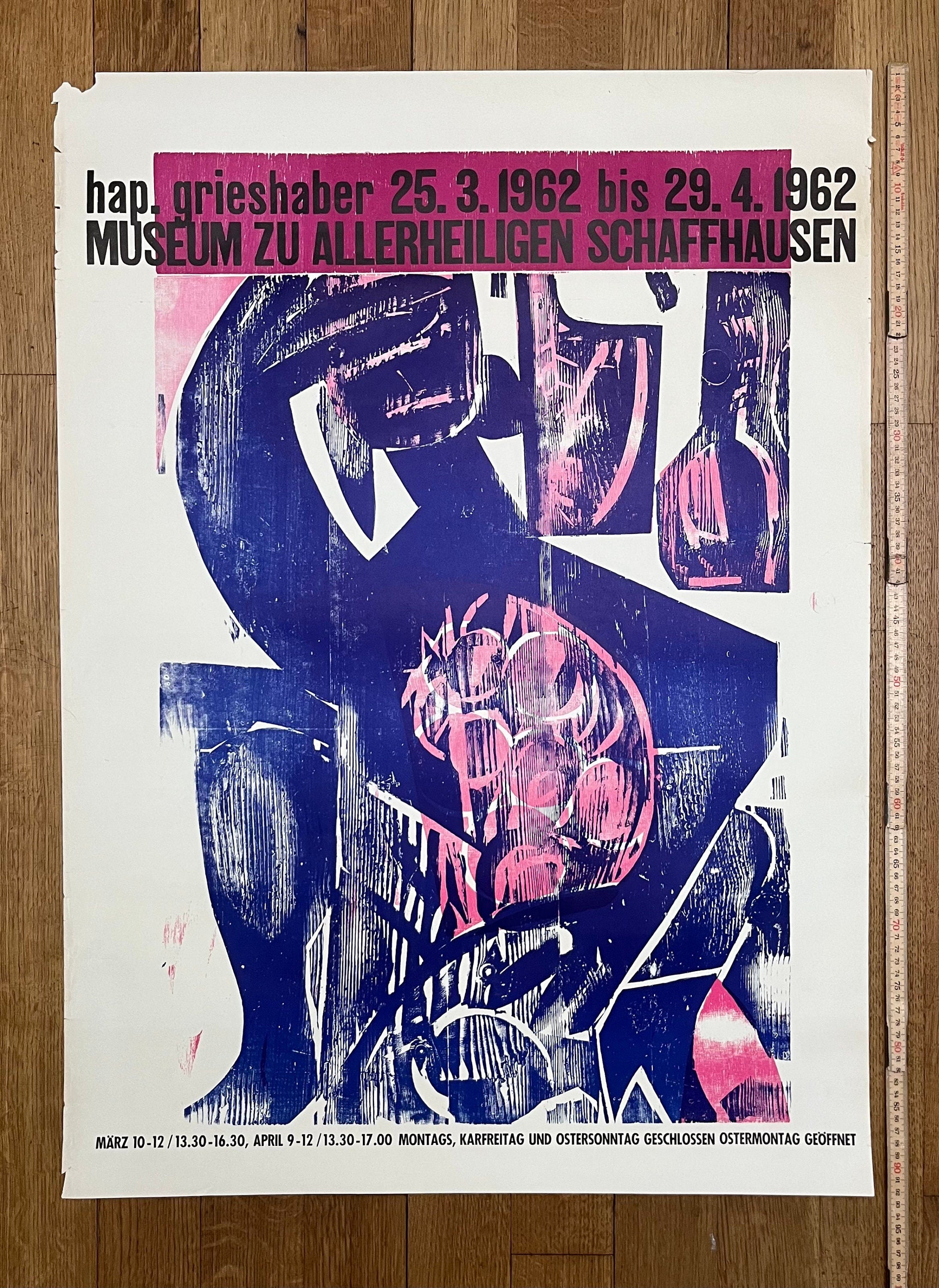 Hap Grieshaber Originalkunstplakat – 26.2"×36.0" (66.5×91.5cm)
