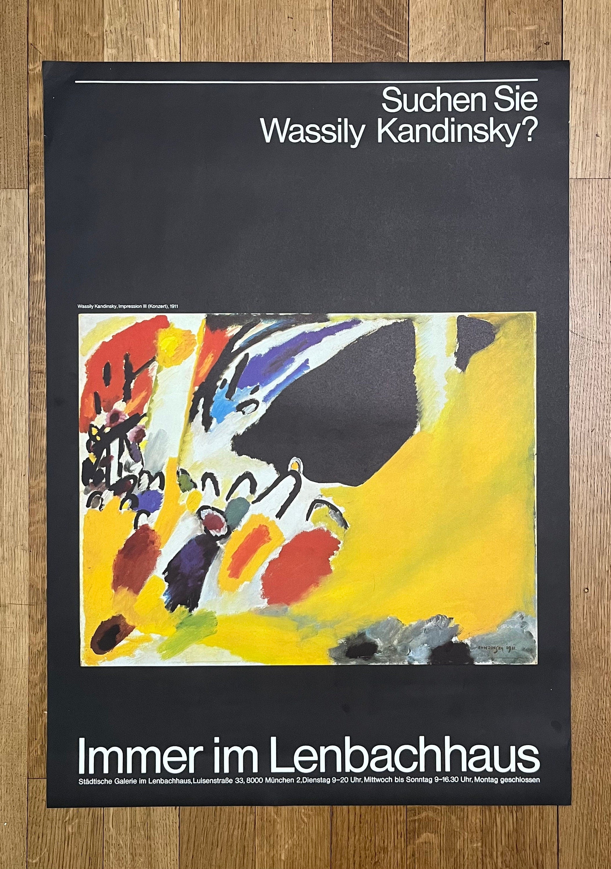 Wassily Kandinsky Original-Kunstposter - 23.2"×33.1" (59×84cm)
