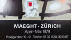 Joan Miró Original-Kunstplakat – 17.5"×31.5" (44.5×80cm)