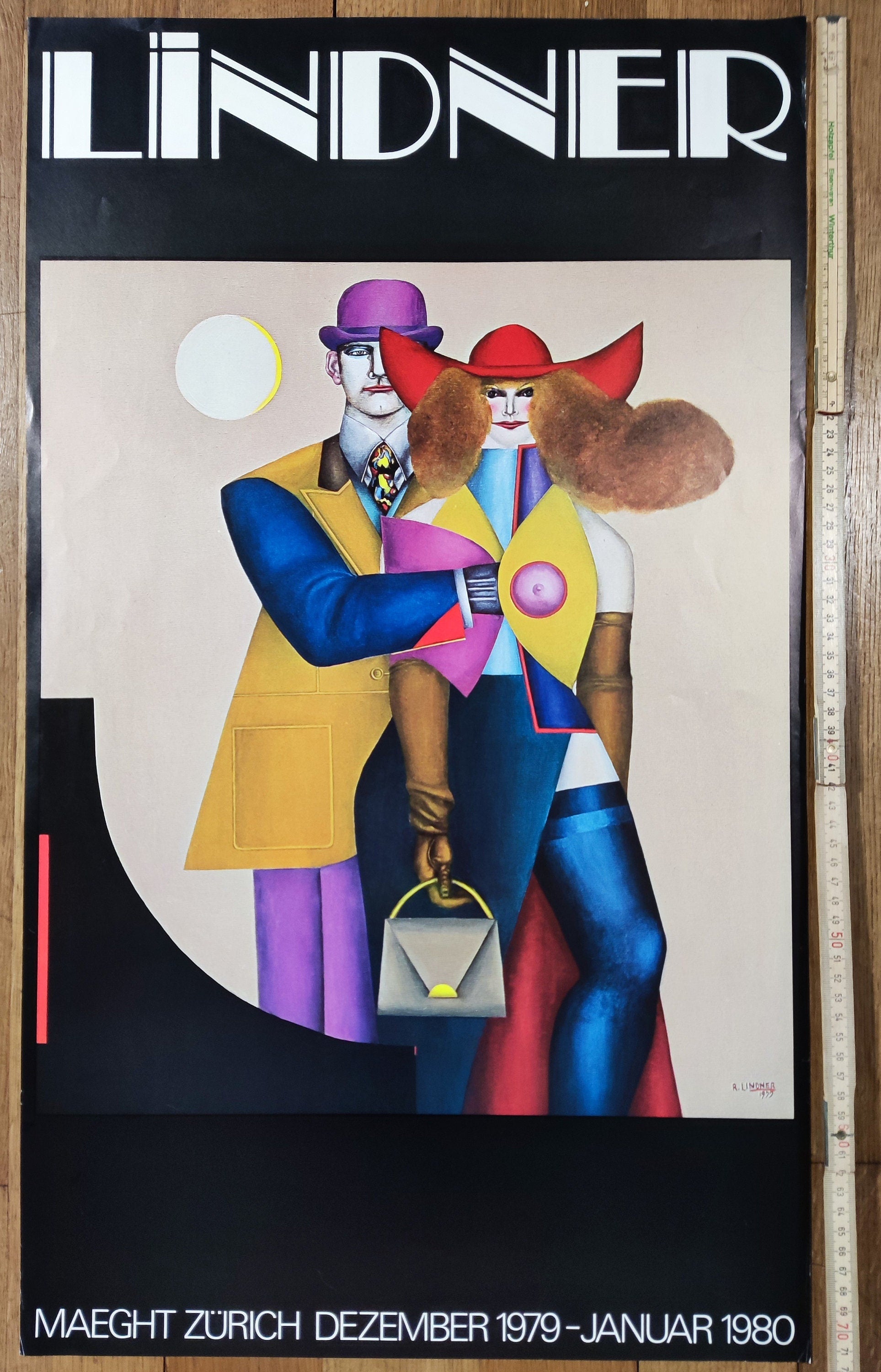 Estampe originale de Richard Lindner - 42,5 × 73 cm (16,7"×28,7")