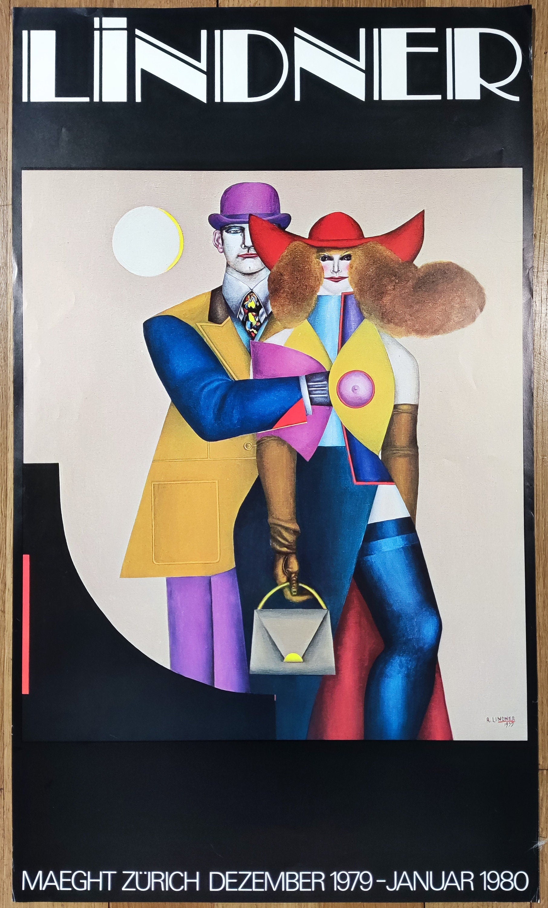 Estampe originale de Richard Lindner - 42,5 × 73 cm (16,7"×28,7")