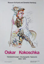 Oskar Kokoschka original art poster - 23.4"×33.1" (59.5×84cm)
