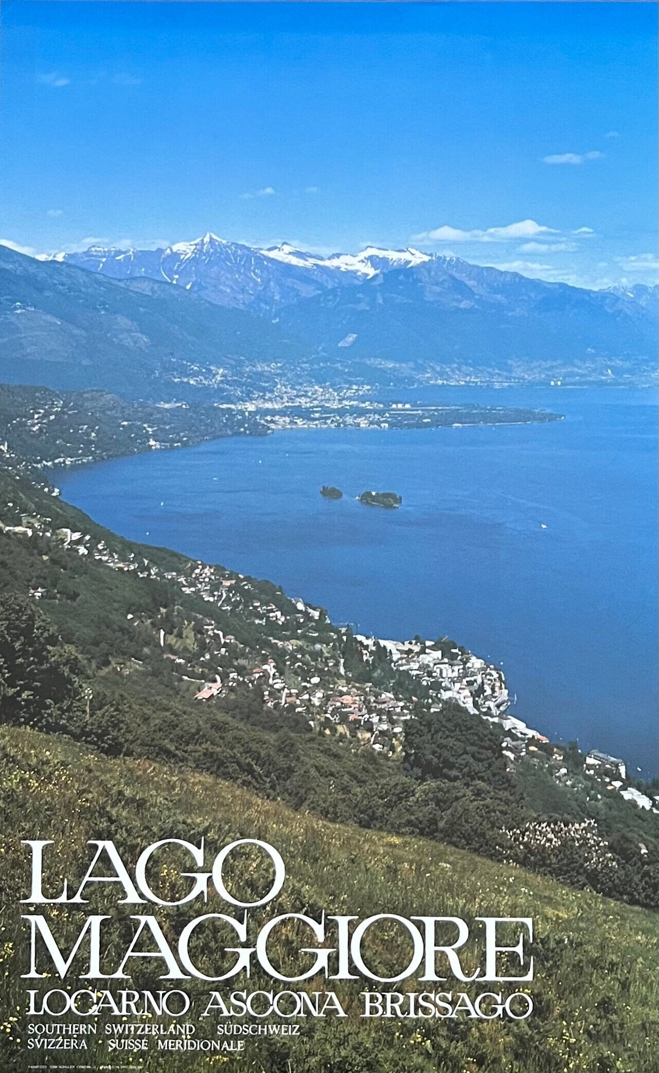 Lago Maggiore - Locarno Ascona Brissago Kunstposter - 64×102cm (25.2"×40.2")