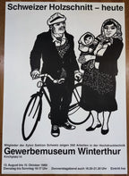 Heinz Keller art exhibition poster - 35.4"×50.4" (90×128cm)