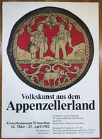 Ausstellungsposter "Volkskunst aus dem Appenzellerland" - 35.6"×50.4" (90.5×128cm)