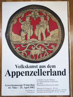 Ausstellungsposter "Volkskunst aus dem Appenzellerland" - 35.6"×50.4" (90.5×128cm)