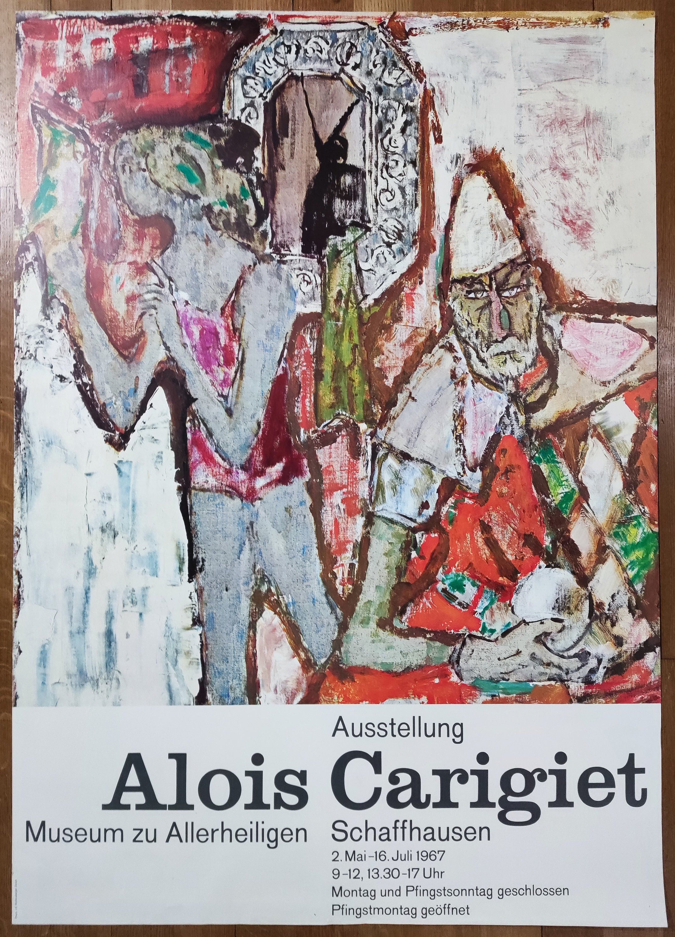 Alois Carigiet original art poster - 35.4"×50.4" (90×128cm)