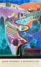 David Hockney vintage art poster used - 24.0"×36.2" (61×92cm)