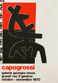Giuseppe Capogrossi Original-Ausstellungsplakat – 49,5×70 cm