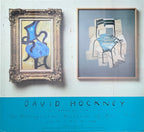 Rare David Hockney art exhibition poster used - 28.0"×25.6" (71×65cm)