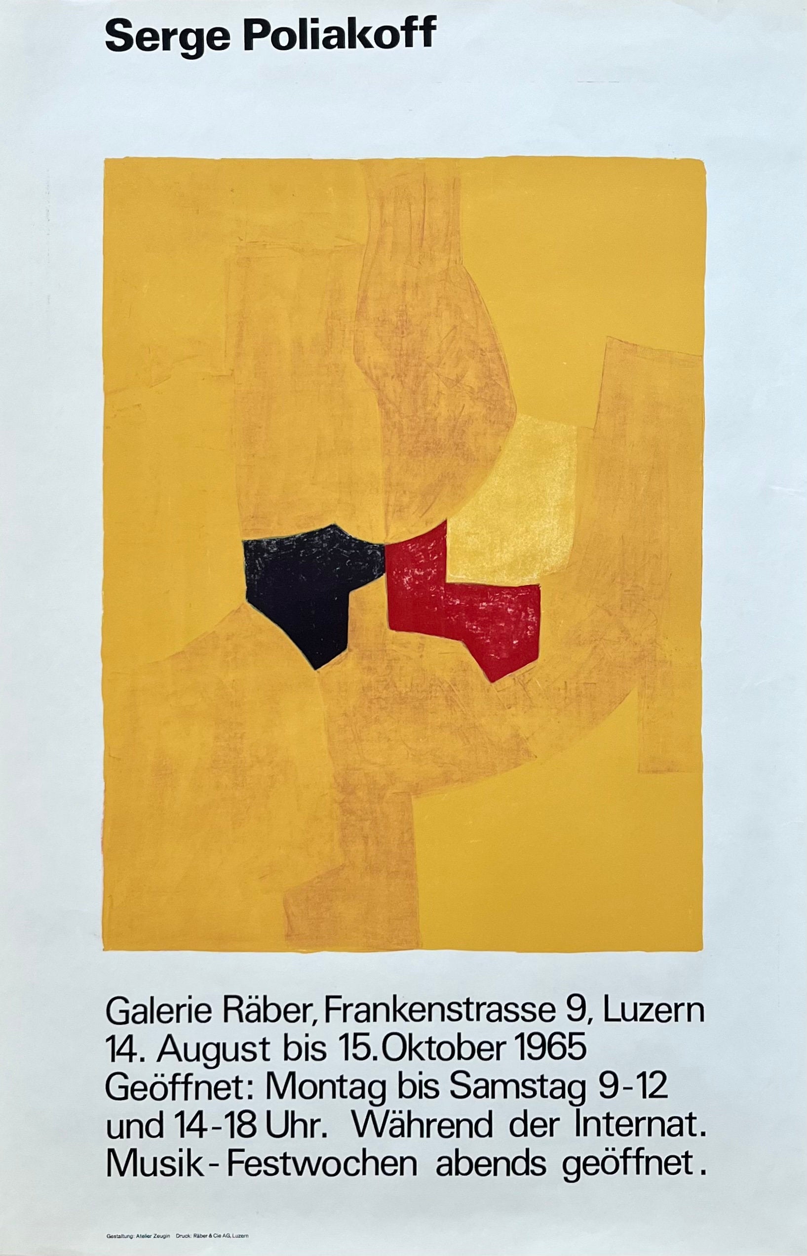 Serge Poliakoff Originalplakat - 65×100cm