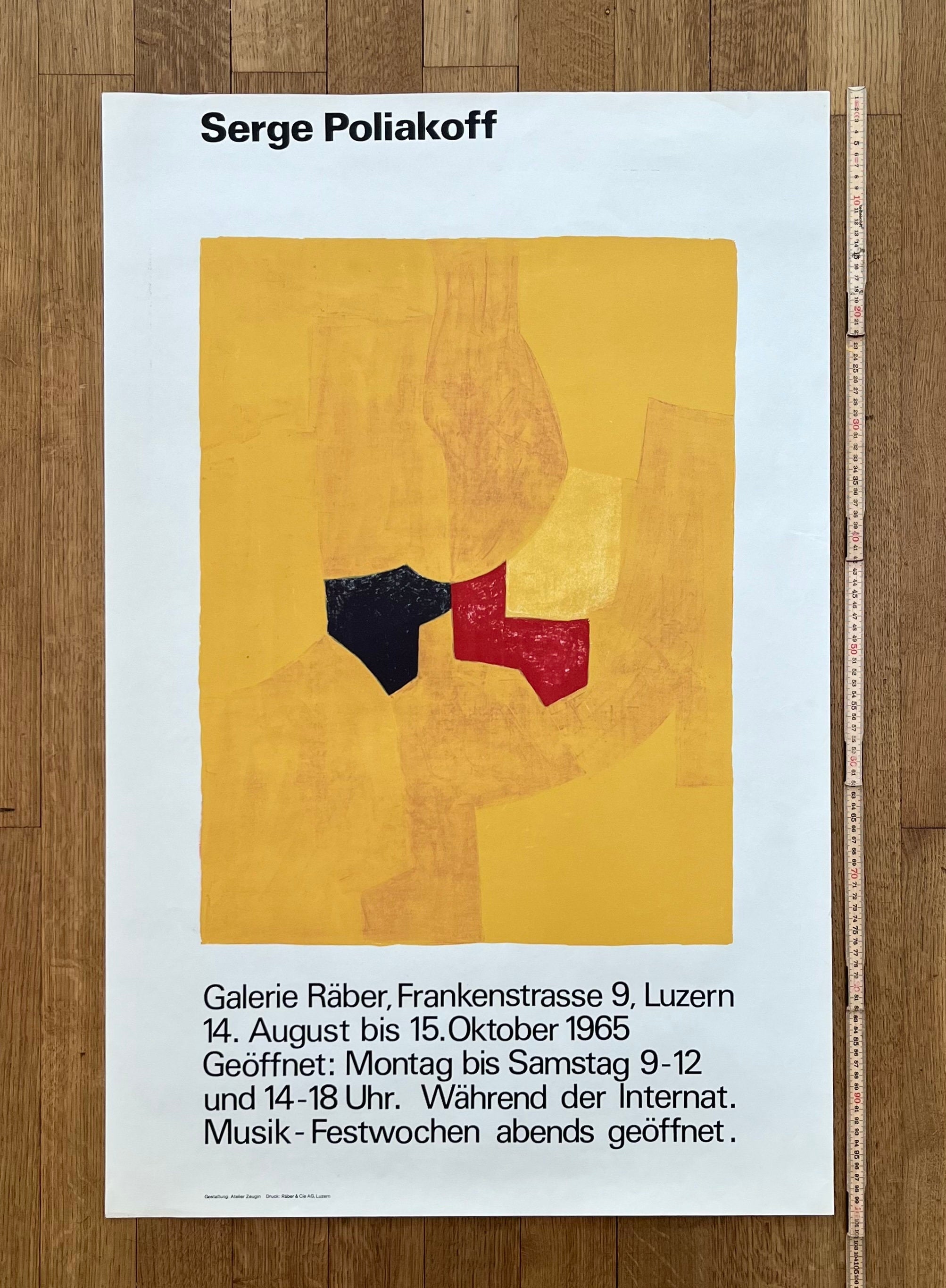 Serge Poliakoff Originalplakat - 65×100cm
