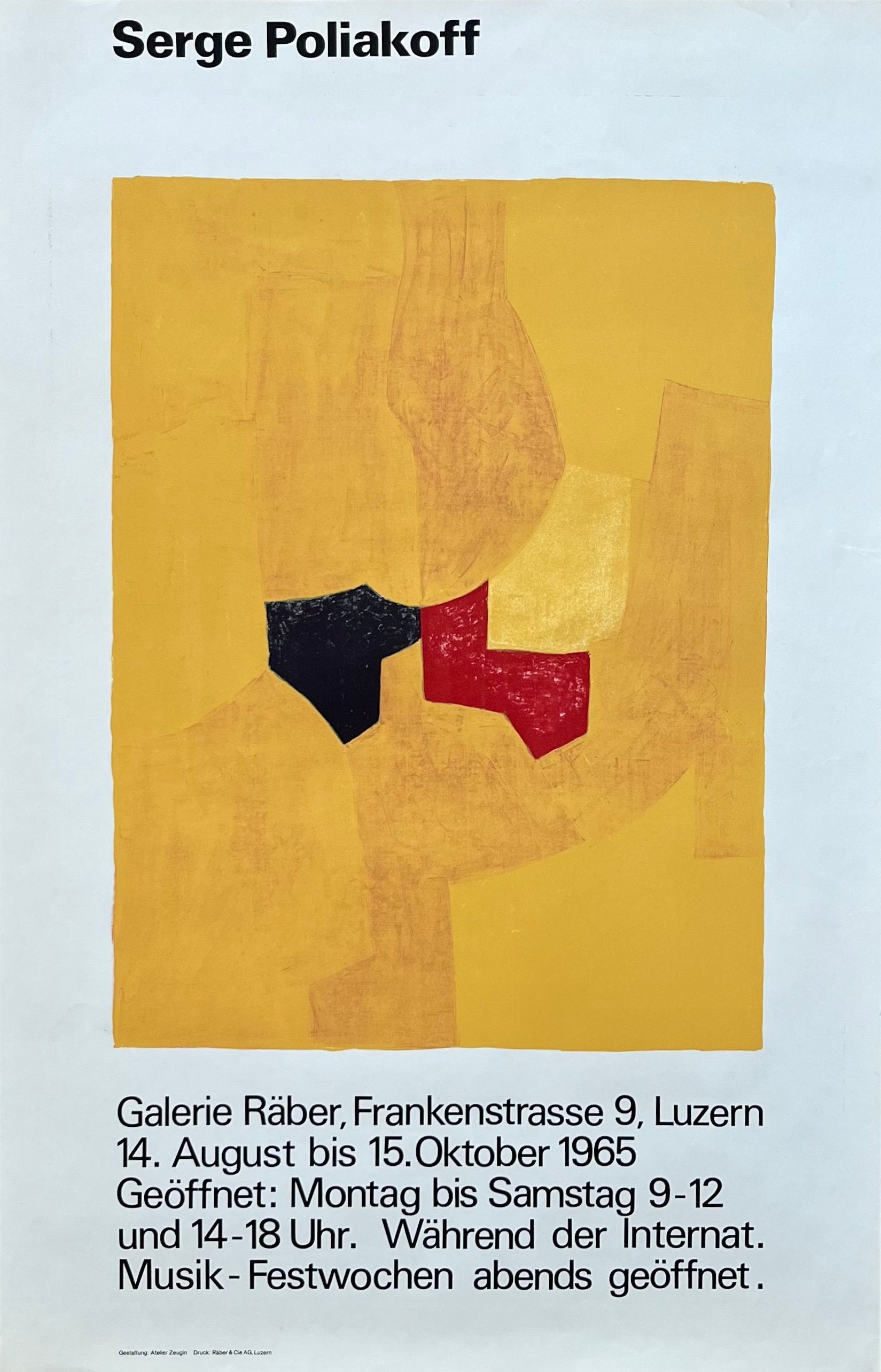 Serge Poliakoff Originalplakat - 65×100cm
