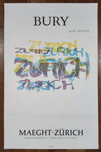 Pol Bury Ausstellungsplakat – 41,7 × 64,8 cm