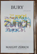 Pol Bury Ausstellungsplakat – 41,7 × 64,8 cm