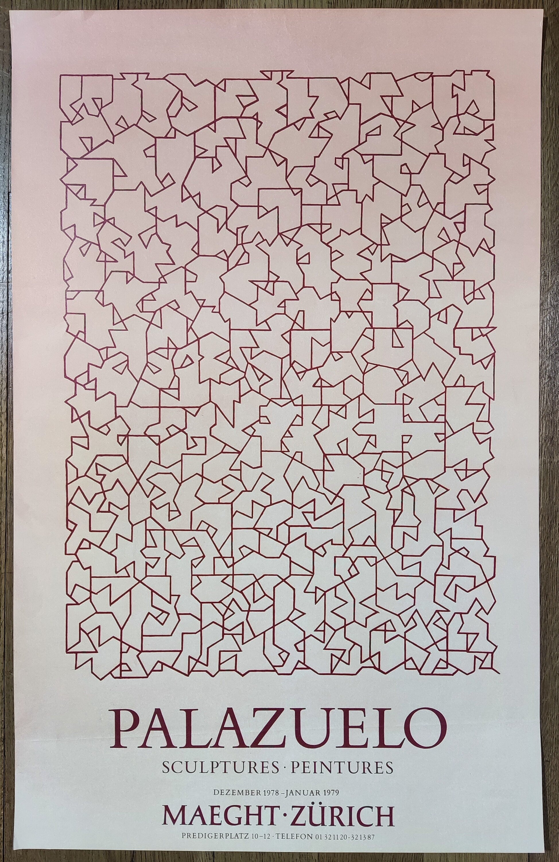 Pablo Palazuelo originales Kunstplakat - 42,4×67 cm