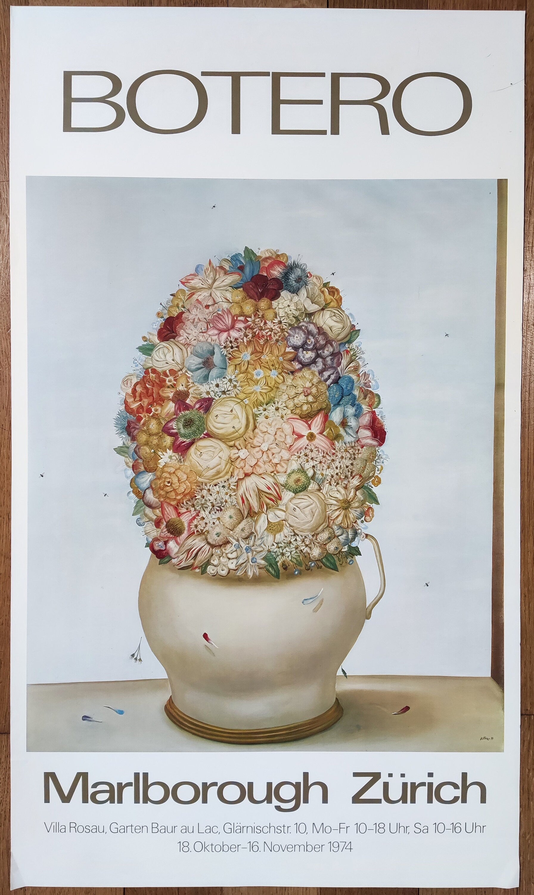 Fernando Botero originales Kunstplakat - 44×75,5cm