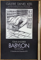 Tomi Ungerer original art poster - 14.8"×23.0" (37.5×58.5cm)
