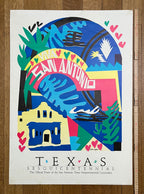 Originalkunstplakat zum Texas-Sesquicentennial – 53,5 × 76 cm (21.1"×29.9")