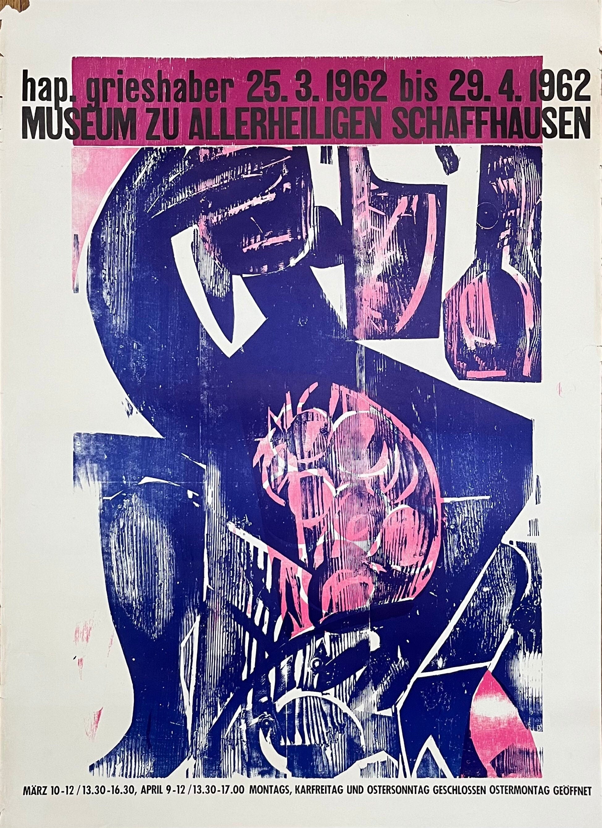 Hap Grieshaber Originalkunstplakat – 26.2"×36.0" (66.5×91.5cm)
