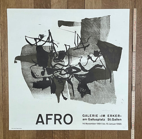 Afro - Galerie "im Erker" original art poster - 24.4"×24.4" (62×62cm)