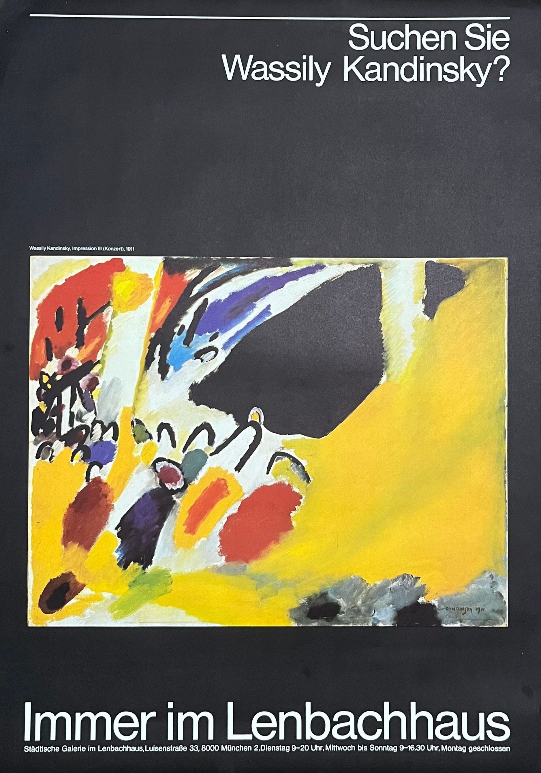 Wassily Kandinsky Original-Kunstposter - 23.2"×33.1" (59×84cm)
