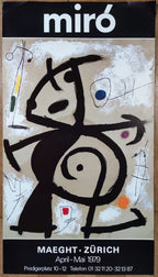 Joan Miró Original-Kunstplakat – 17.5"×31.5" (44.5×80cm)