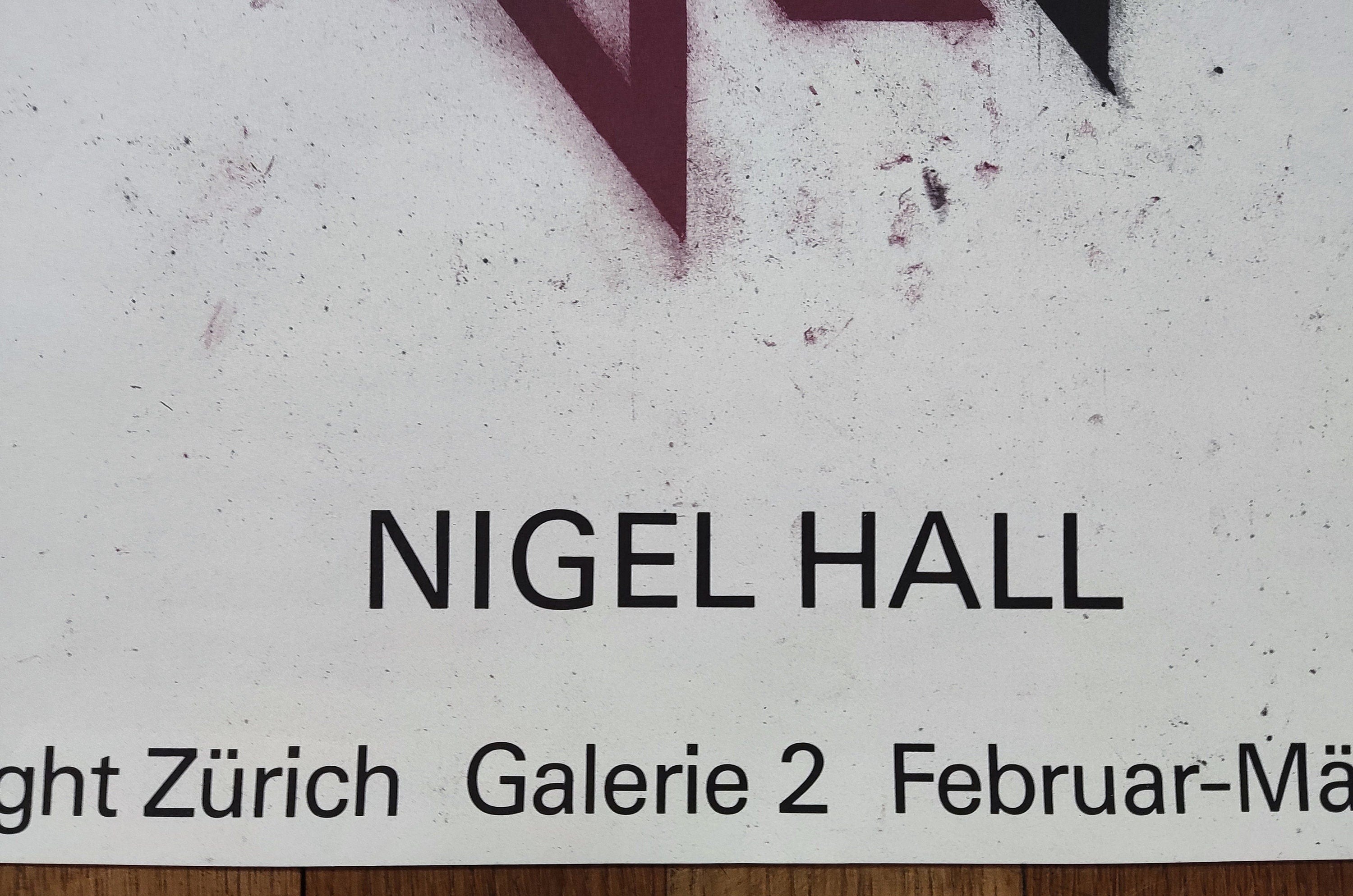 Nigel Hall Original-Kunstposter – 47 × 70 cm