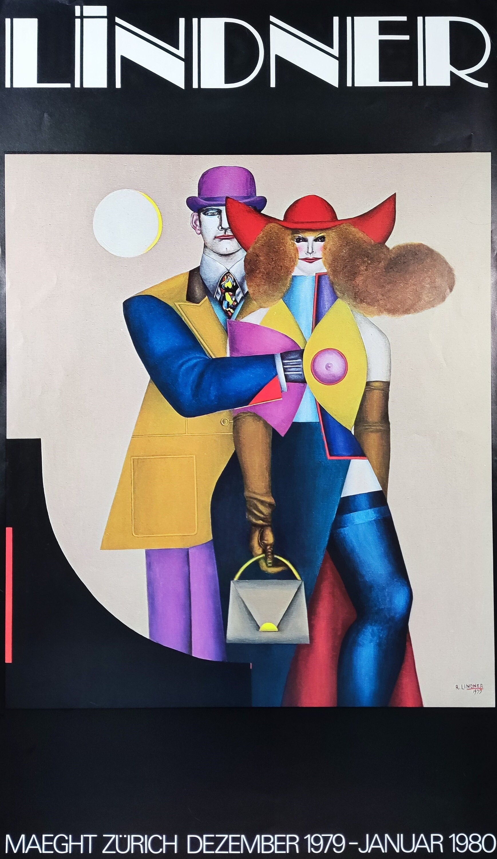 Estampe originale de Richard Lindner - 42,5 × 73 cm (16,7"×28,7")