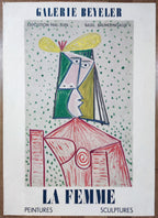 Pablo Picasso Original-Kunstdruckplakat gebraucht – 55,5×78 cm