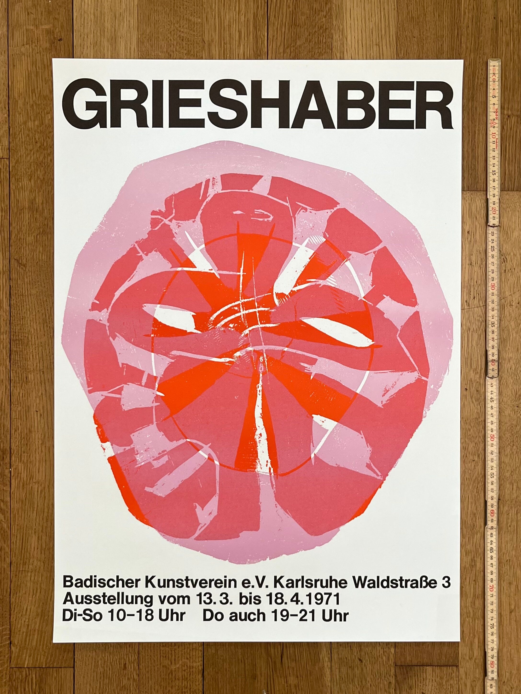 Hap Grieshaber Kunstposter – 21.3"×30.3" (54×77cm)