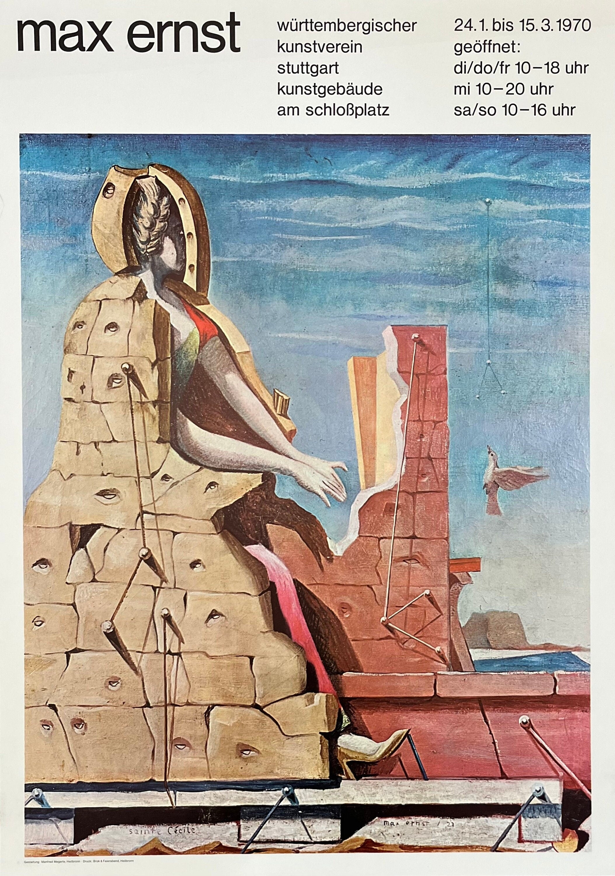 Max Ernst Kunstposter – 59.5×84cm (23.4"×33.1")