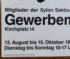 Heinz Keller art exhibition poster - 35.4"×50.4" (90×128cm)