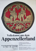 Ausstellungsposter "Volkskunst aus dem Appenzellerland" - 35.6"×50.4" (90.5×128cm)