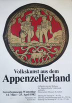 Ausstellungsposter "Volkskunst aus dem Appenzellerland" - 35.6"×50.4" (90.5×128cm)