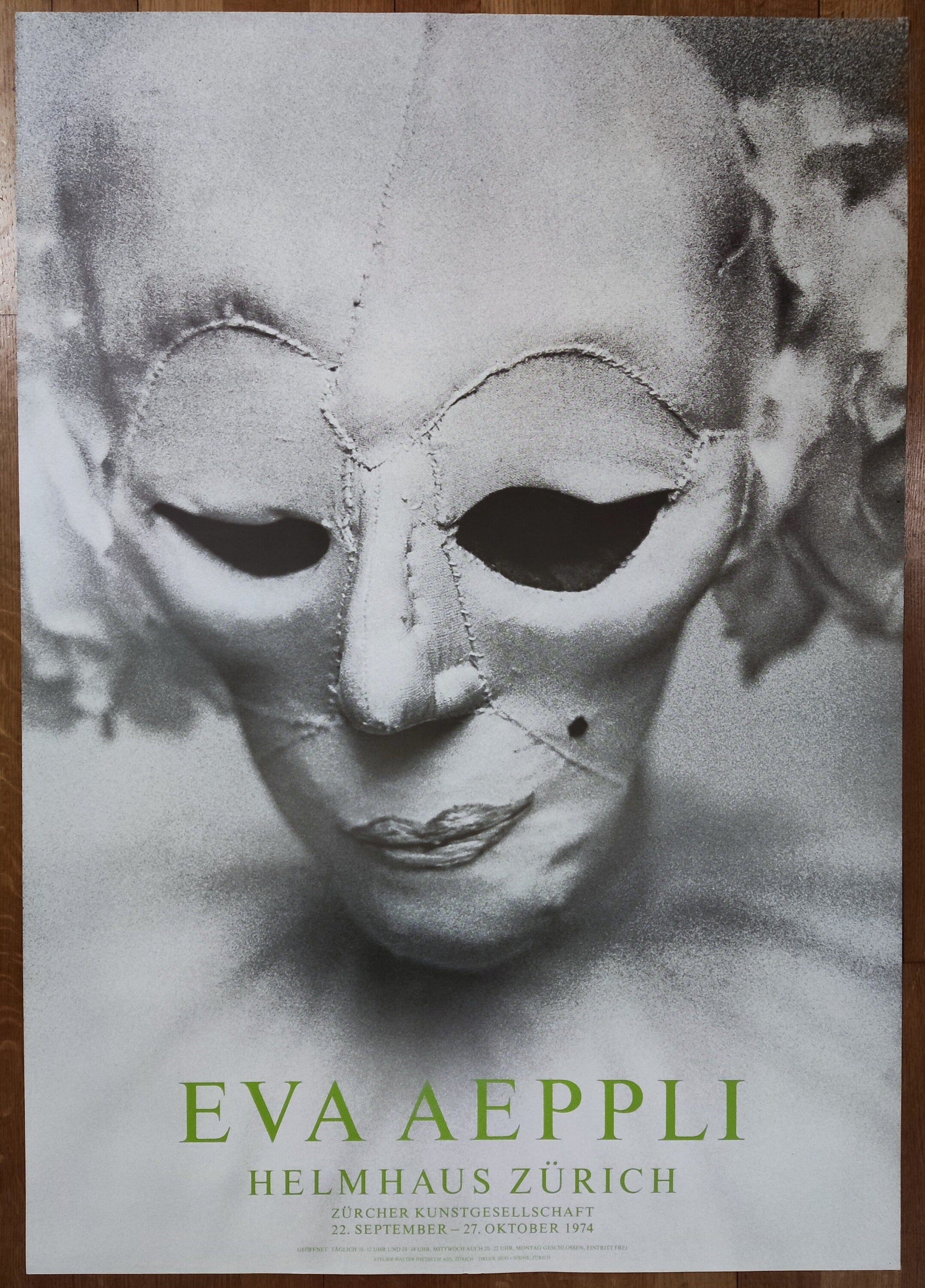 Eva Aeppli art exhibition poster - 35.4"×50.4" (90×128cm)