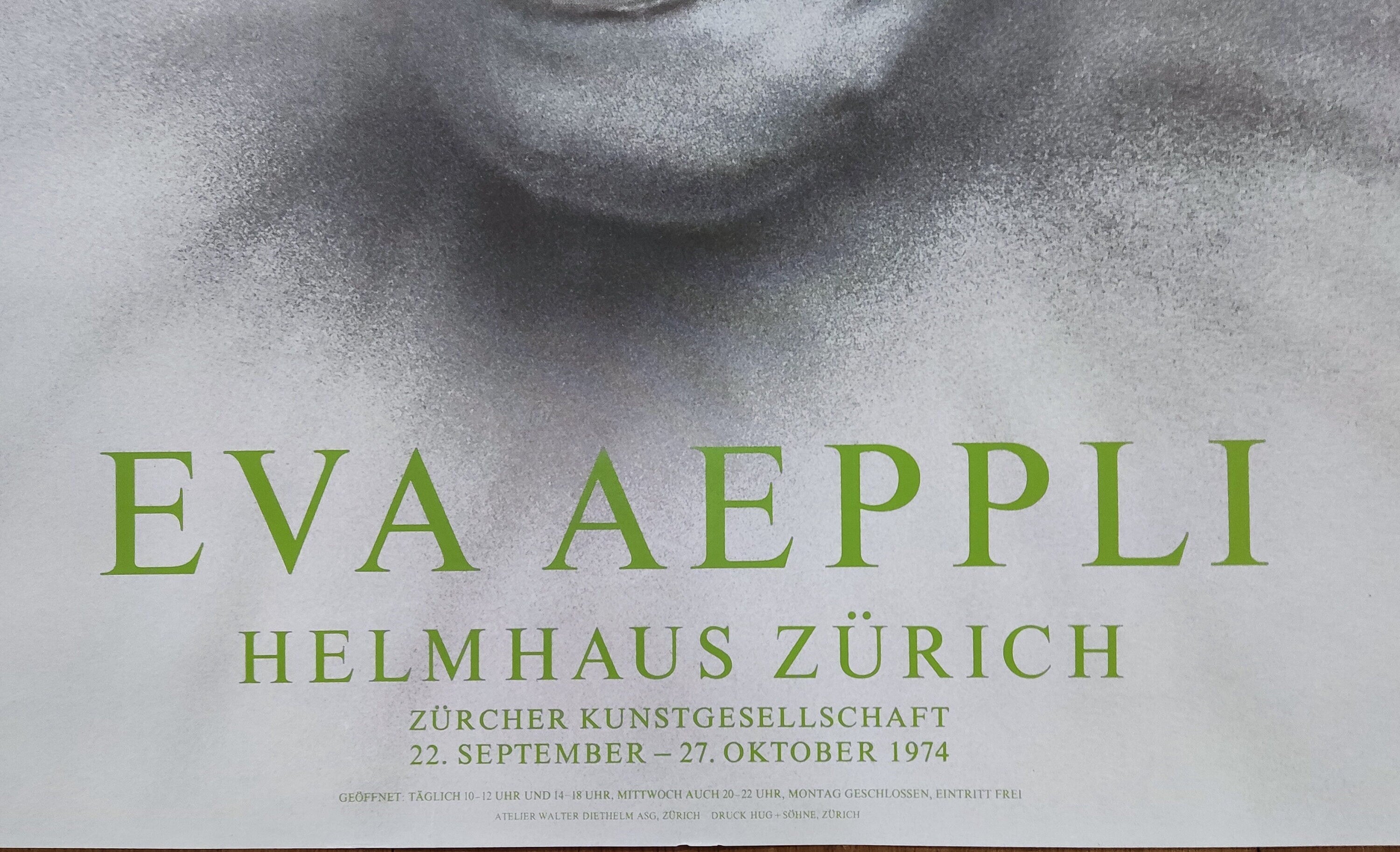 Eva Aeppli art exhibition poster - 35.4"×50.4" (90×128cm)