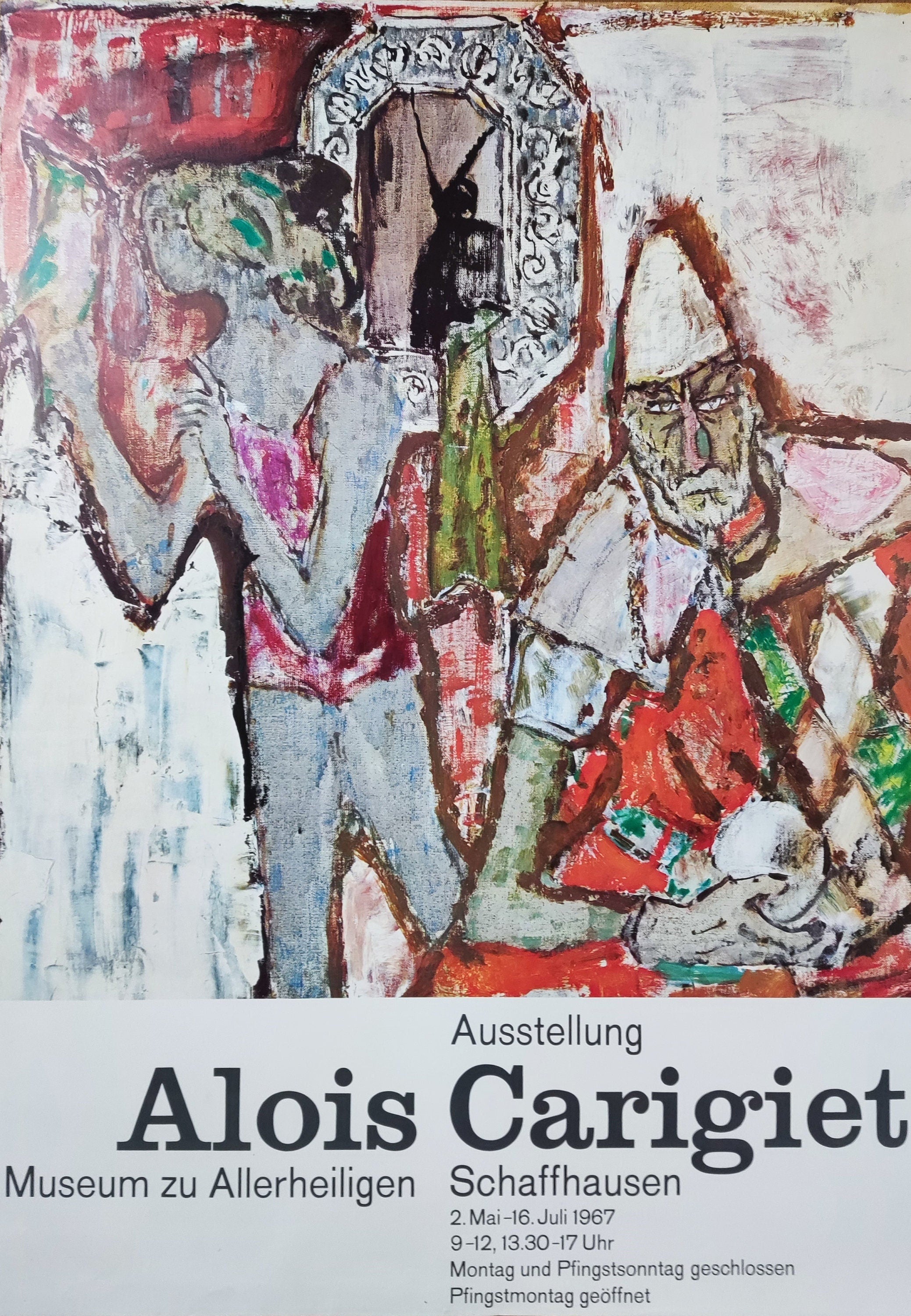 Alois Carigiet original art poster - 35.4"×50.4" (90×128cm)