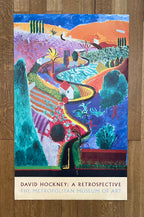 David Hockney vintage art poster used - 24.0"×36.2" (61×92cm)
