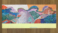 David Hockney vintage art poster used - 38.0"×16.9" (96.5×43cm)