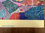 David Hockney vintage art poster used - 38.0"×16.9" (96.5×43cm)