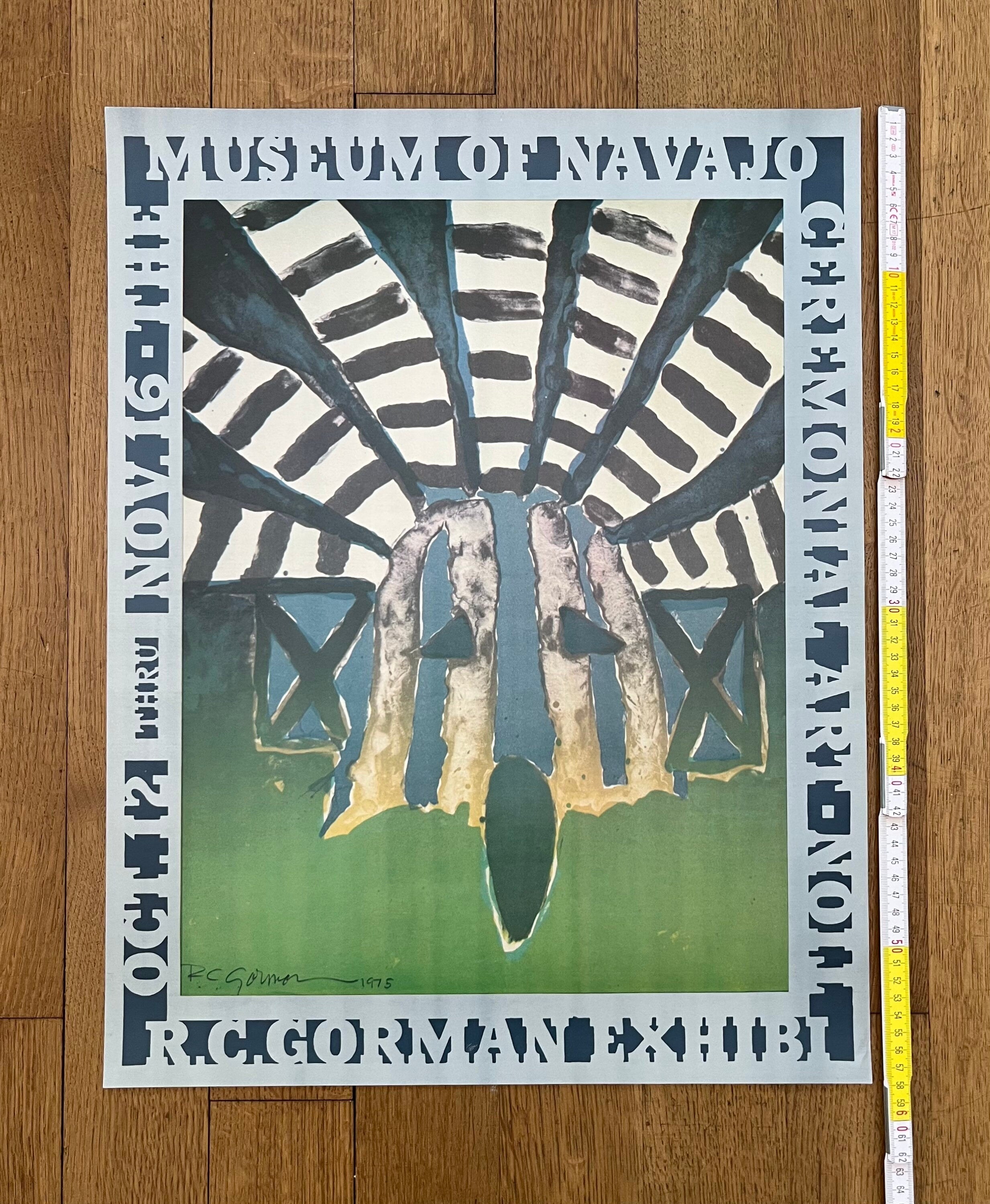 Ausstellungsposter für Originalkunstwerke von R. C. Gorman – 45,5 × 58,2 cm (17,9″ × 22,9″)