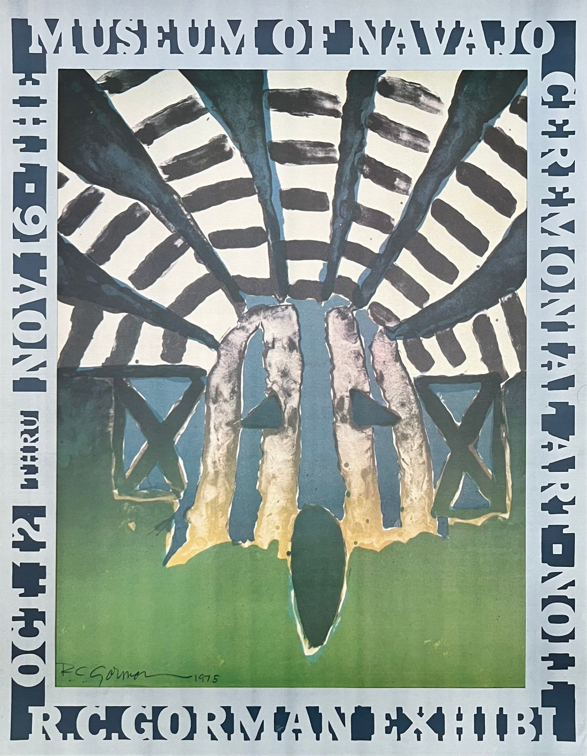 Ausstellungsposter für Originalkunstwerke von R. C. Gorman – 45,5 × 58,2 cm (17,9″ × 22,9″)