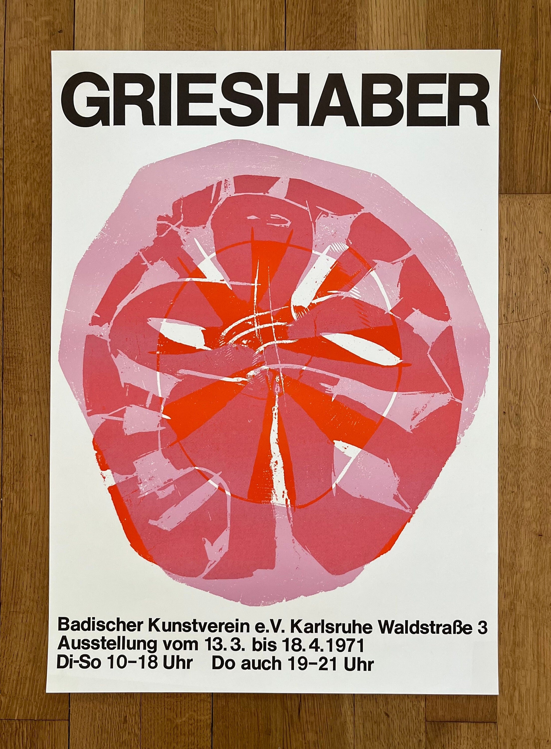 Hap Grieshaber Kunstposter – 21.3"×30.3" (54×77cm)