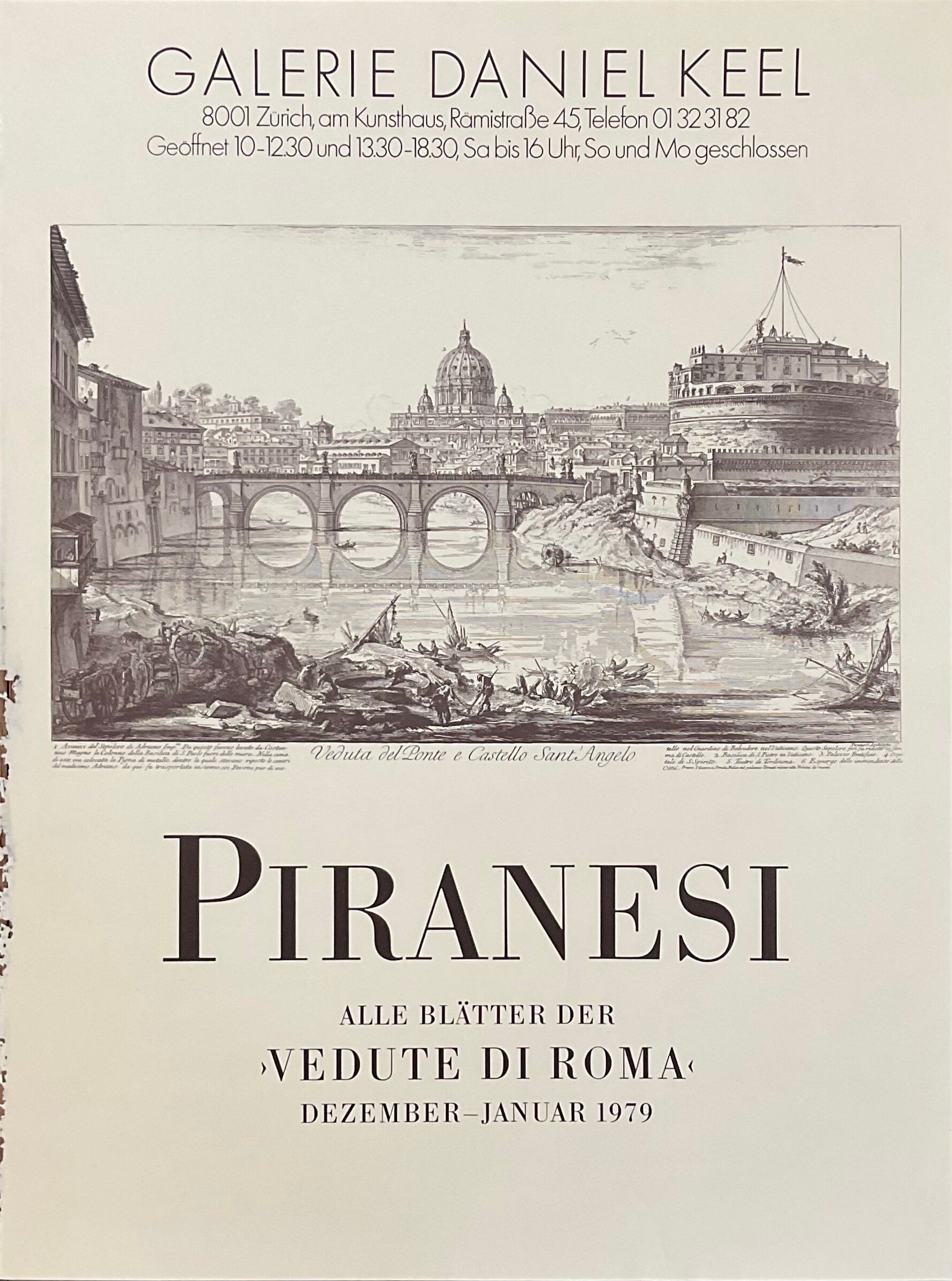 Original Piranesi-Kunstdruckplakat gebraucht - 42×56cm