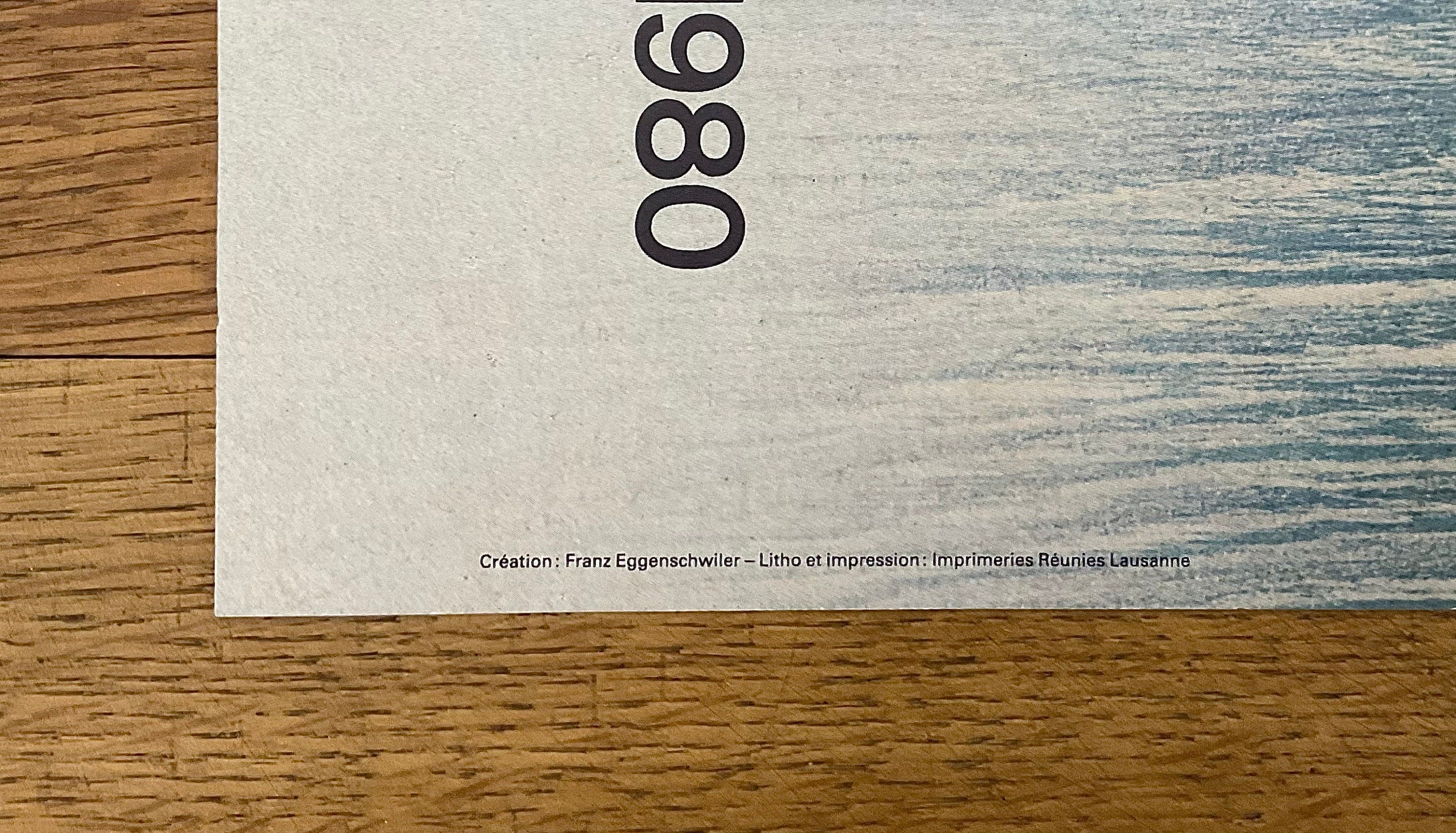 Franz Eggenschwiler original art poster - 13.8"×19.7" (35×50cm)