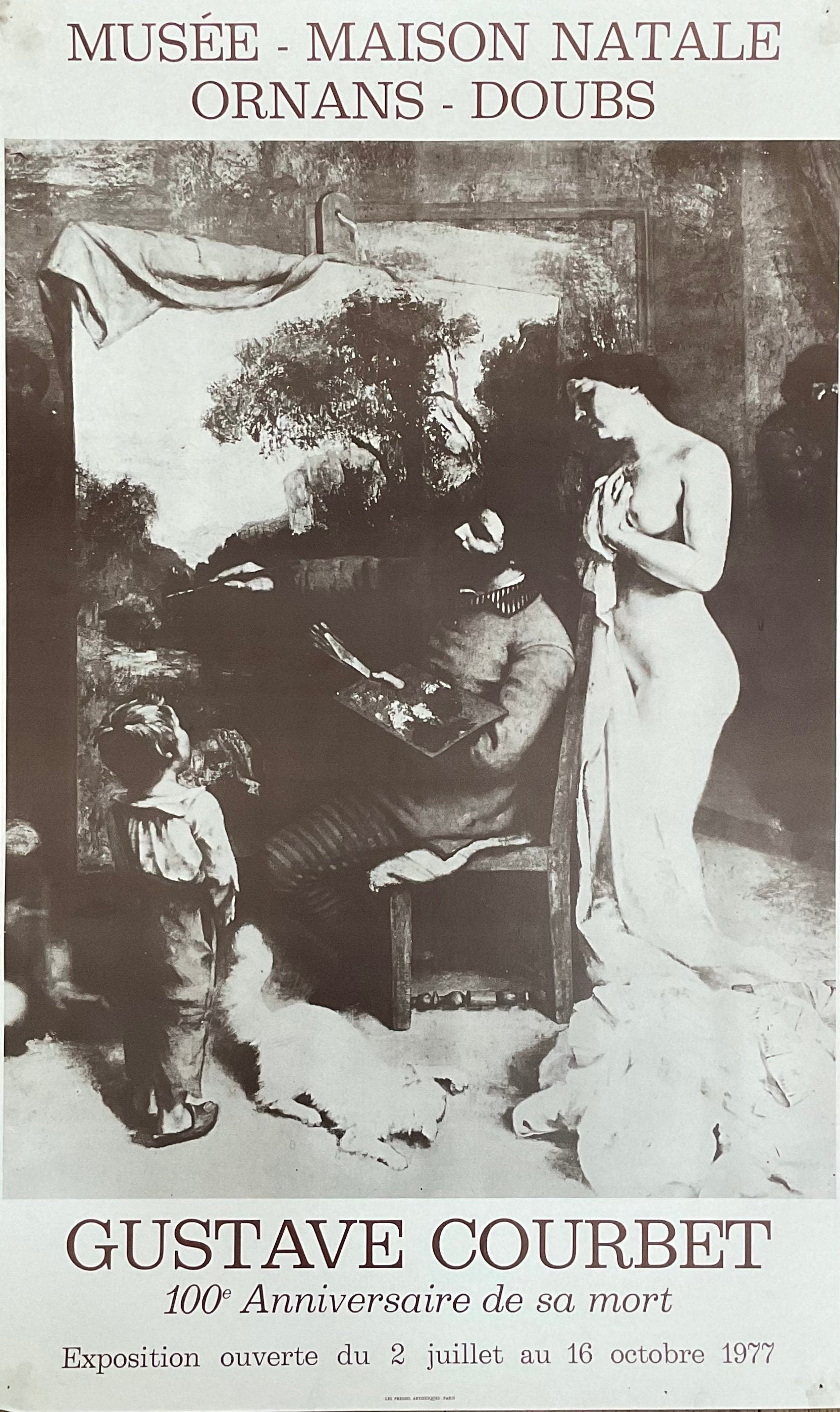 Gustave Courbet  art exhibition poster - 18.1"×29.9" (46×76cm)
