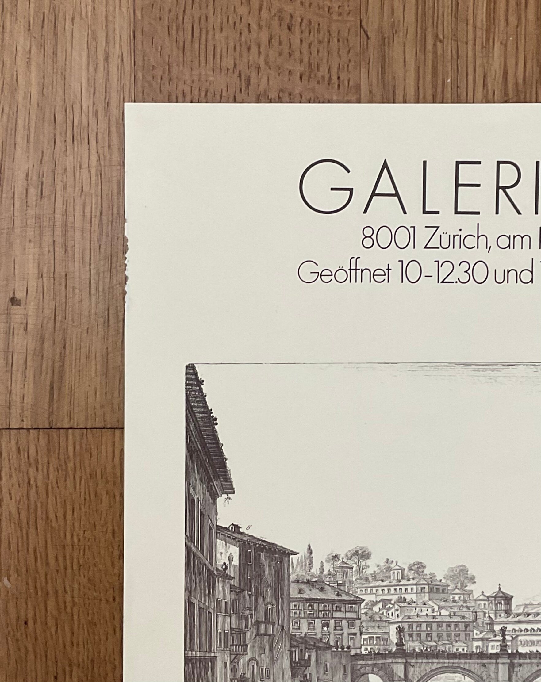Original Piranesi-Kunstdruckplakat gebraucht - 42×56cm