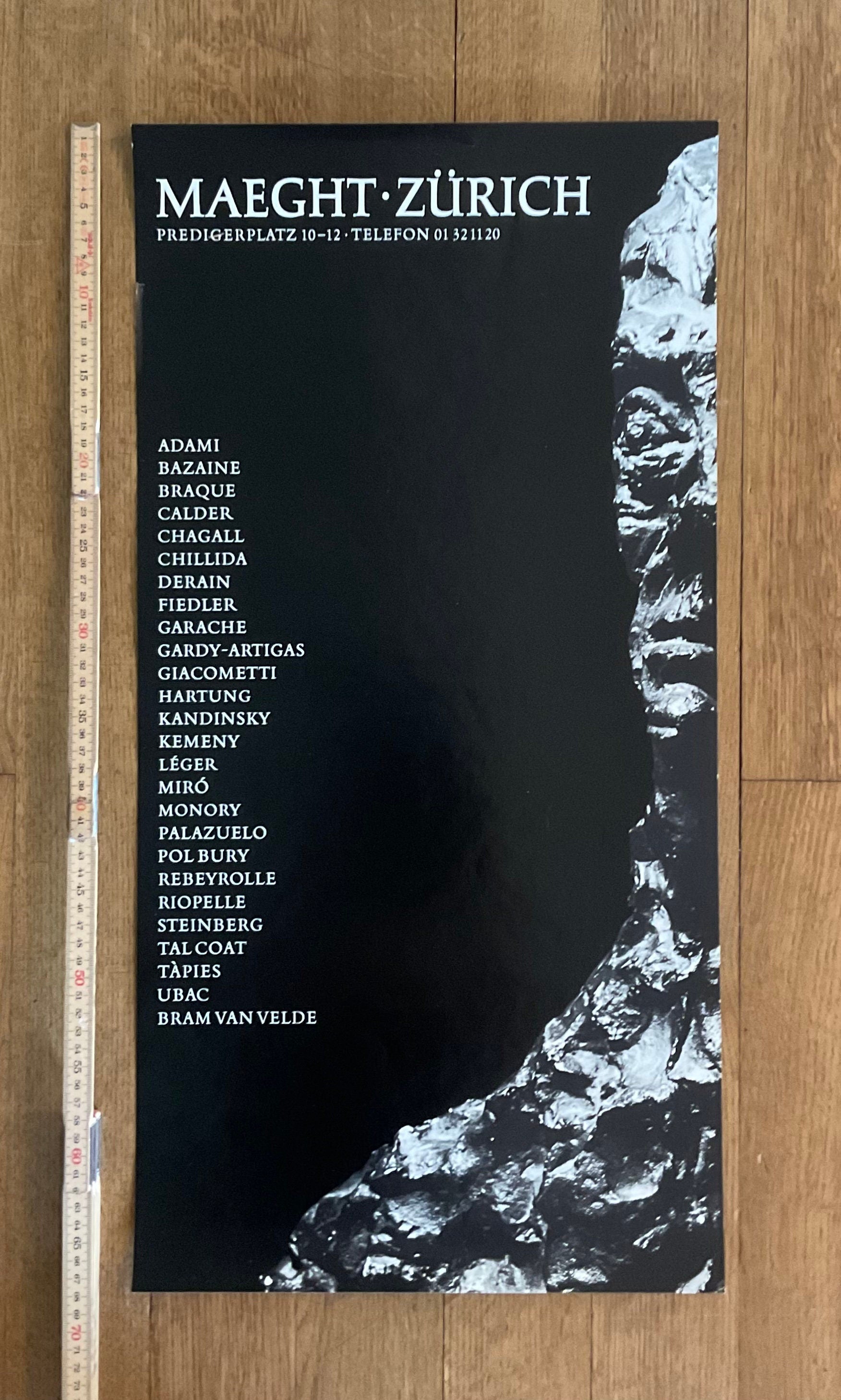 Giaccometti art poster - 13.6"×26.8" (34.5×68cm)